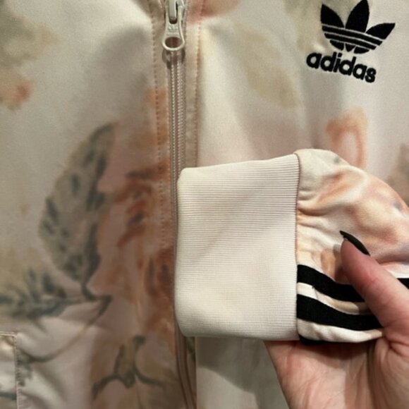 Floral Adidas Trefoil Zip Jacket - Picture 12 of 14